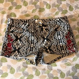 Tribal print shorts